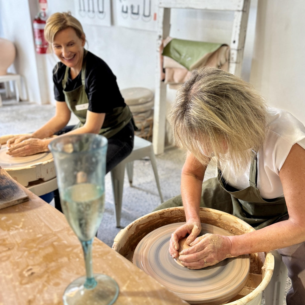 Sip & Spin Wheel Throwing Class - ClayGround Group